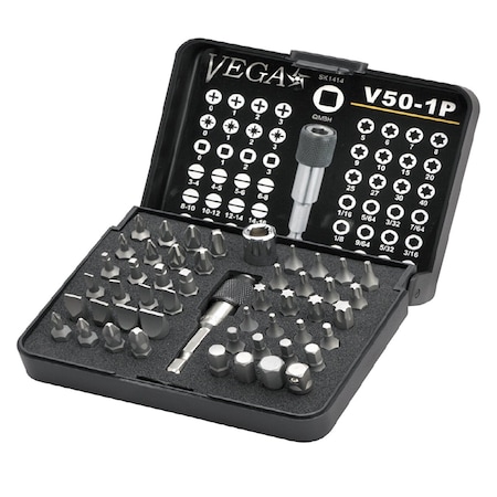 Vega Standard Driver Bit Set 50pc V50-1P